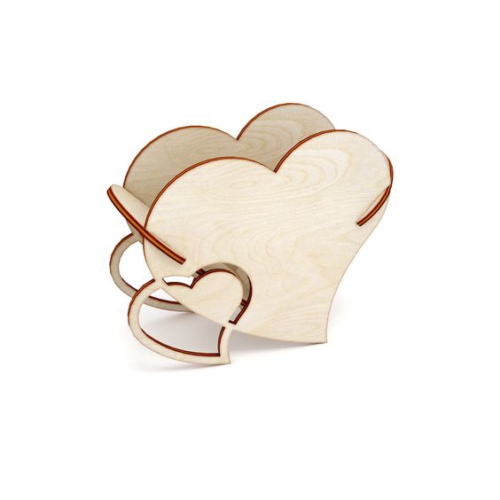 طرح جعبه جواهرات طرح قلب مناسب برای استفاده در دستگاه های cnc چوب و cnc لیزر - laser cut floral heart box jewelry box cdr file