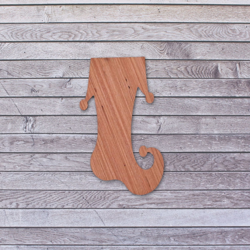 طرح جوراب کریسمس چوبی ناتمام مناسب برای استفاده در دستگاه های cnc چوب و cnc لیزر - laser cut unfinished wood christmas stocking cutout cdr file