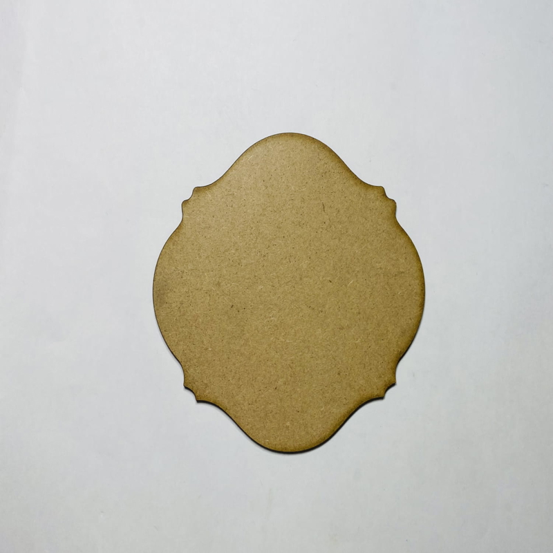 طرح خام پلاک چوبی ناتمام مناسب برای استفاده در دستگاه های cnc چوب و cnc لیزر - laser cut unfinished wood plaque blank cdr file