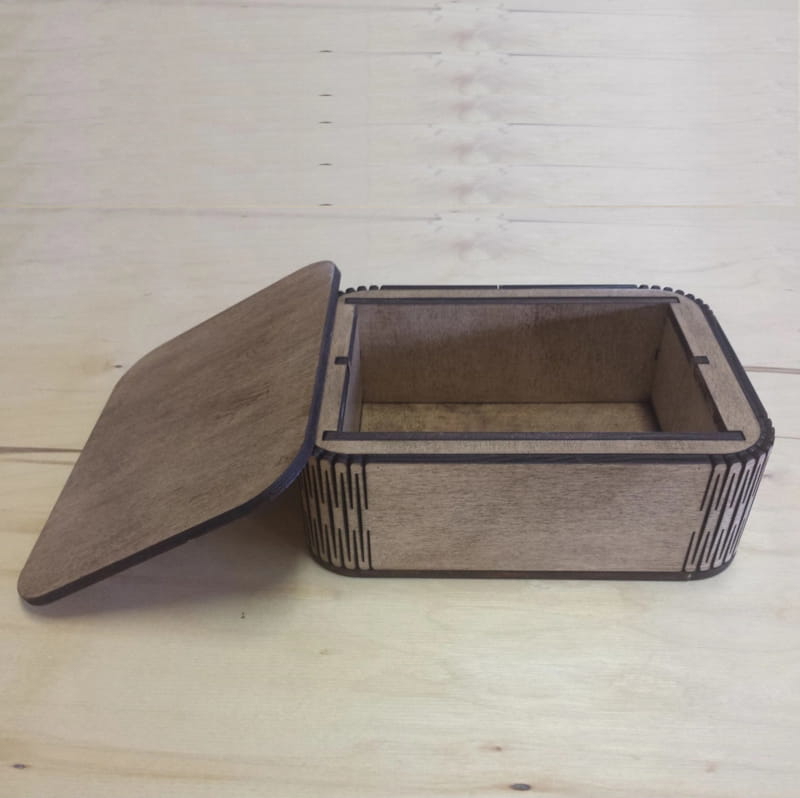 طرح جعبه چوبی مناسب برای استفاده در دستگاه های cnc چوب و cnc لیزر - laser cut wooden shallow box cdr file