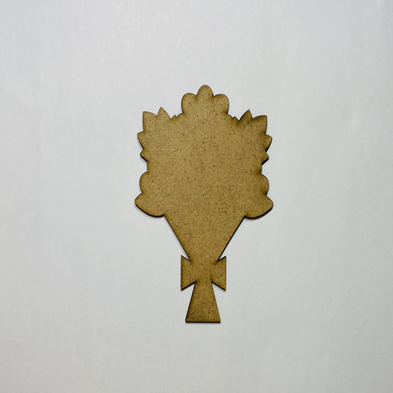 طرح دسته گل عروسی ناتمام مناسب برای استفاده در دستگاه های cnc چوب و cnc لیزر - laser cut unfinished wedding bouquet wood cutout cdr file