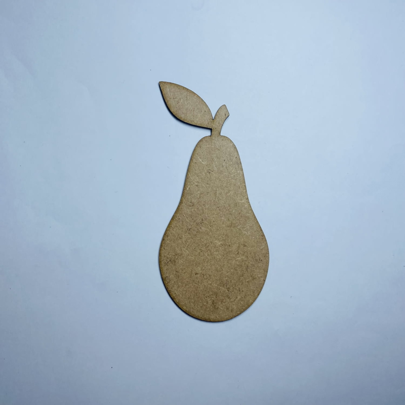 طرح برش چوب گلابی ناتمام مناسب برای استفاده در دستگاه های cnc چوب و cnc لیزر - laser cut unfinished wood pear shape craft cdr file