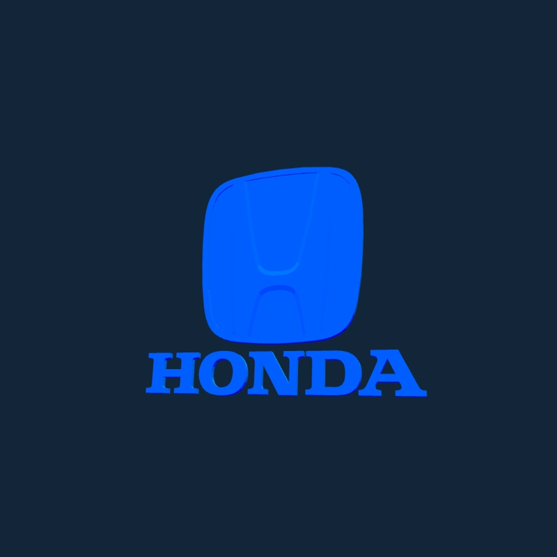 طرح لوگوی هوندا مناسب برای استفاده در دستگاه های cnc چوب و cnc لیزر - honda logo stl file