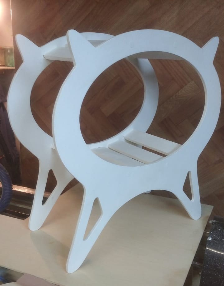 طرح مبلمان گربه، تخت گربه، خانه گربه مناسب برای استفاده در دستگاه های cnc چوب و cnc لیزر - laser cut cat furniture cat bed cat house cdr file