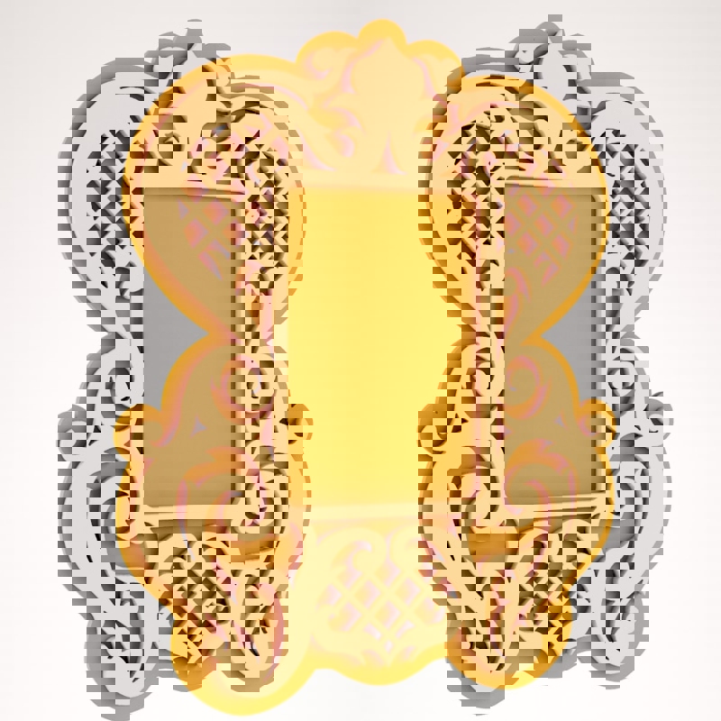 طرح قاب دیواری برای دکوراسیون منزل مناسب برای استفاده در دستگاه های cnc چوب و cnc لیزر - laser cut wall frame home decoration dxf file