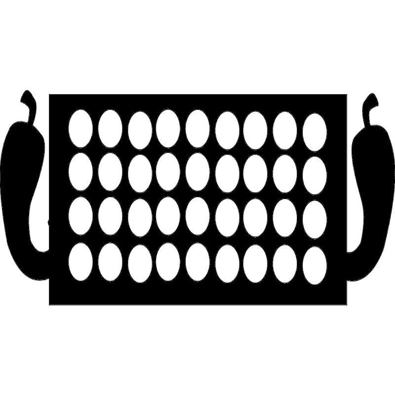 طرح فلفل‌پز مناسب برای استفاده در دستگاه های cnc چوب و cnc لیزر - pepper cooker dxf file