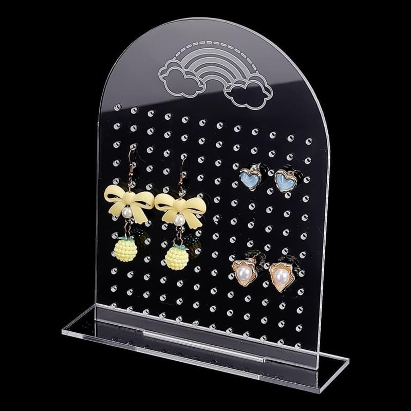 طرح پایه نمایش گوشواره اکریلیک ، پایه نمایش گوشواره قابل جابجایی مناسب برای استفاده در دستگاه های cnc چوب و cnc لیزر - laser cut acrylic earring holder removable earring display stand