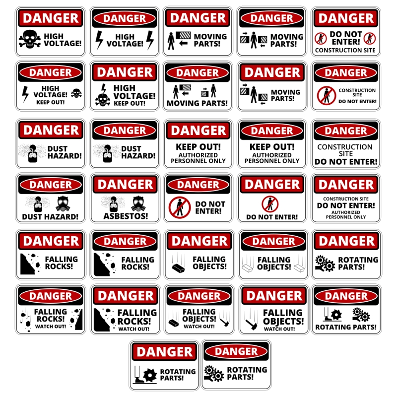 طرح فایل وکتور مجموعه میز خطر مناسب برای استفاده در دستگاه های cnc چوب و cnc لیزر - danger table vector set cdr file