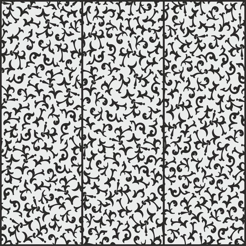 طرح گل انتزاعی سندبلاست مناسب برای استفاده در دستگاه های cnc چوب و cnc لیزر - sandblasting abstract floral pattern cdr file