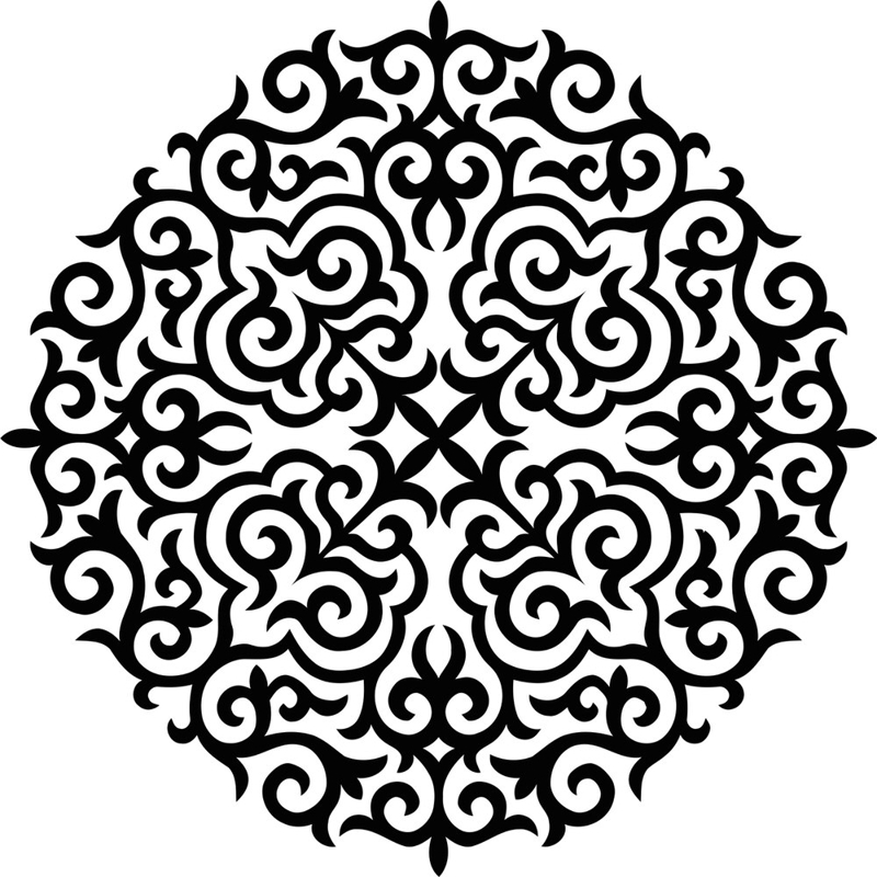 طرح شابلون تزیینی مناسب برای استفاده در دستگاه های cnc چوب و cnc لیزر - ornament stencil cdr file