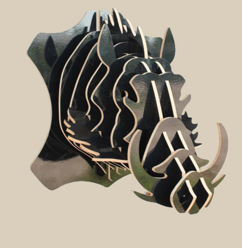 طرح سه میلی‌متری شخصیت Warthog Pumbaa مناسب برای استفاده در دستگاه های cnc چوب و cnc لیزر - warthog pumbaa 3mm cdr file