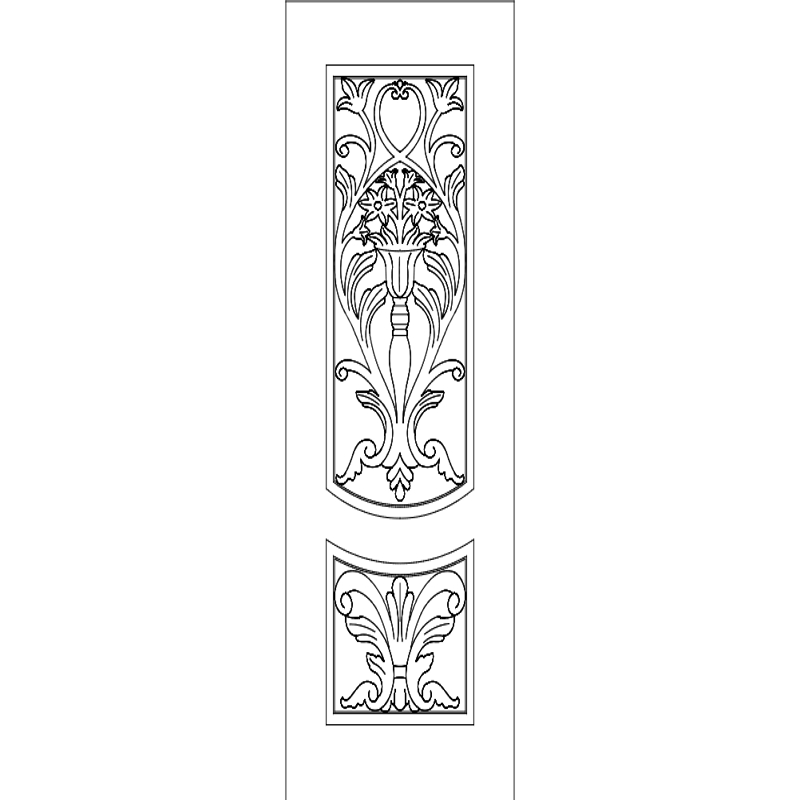 طرح درب مناسب برای استفاده در دستگاه های cnc چوب و cnc لیزر - door design dxf file