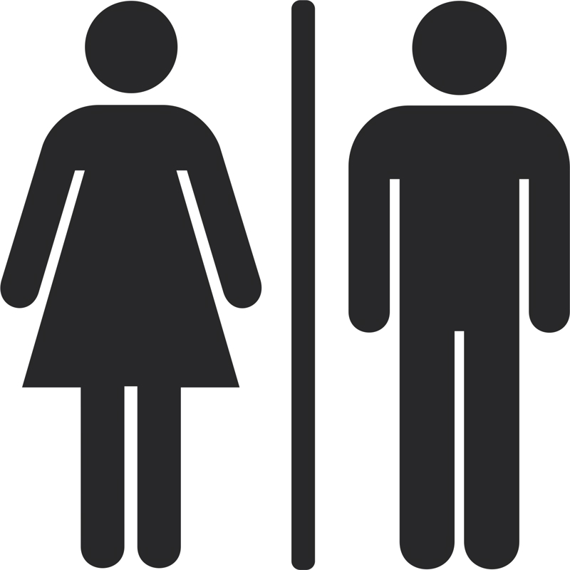 طرح امضای مرد و زن در توالت مناسب برای استفاده در دستگاه های cnc چوب و cnc لیزر - toilet man and woman sign cdr file