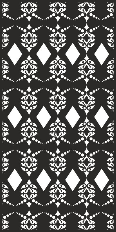 طرح فایل کورل دراو طرح گلدار بدون درز مناسب برای استفاده در دستگاه های cnc چوب و cnc لیزر - vector seamless damask pattern cdr file