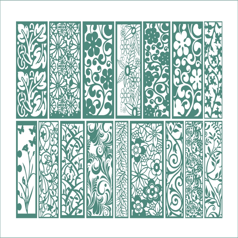 طرح فایل وکتور تزئینات گل مناسب برای استفاده در دستگاه های cnc چوب و cnc لیزر - floral ornament vectors cdr file