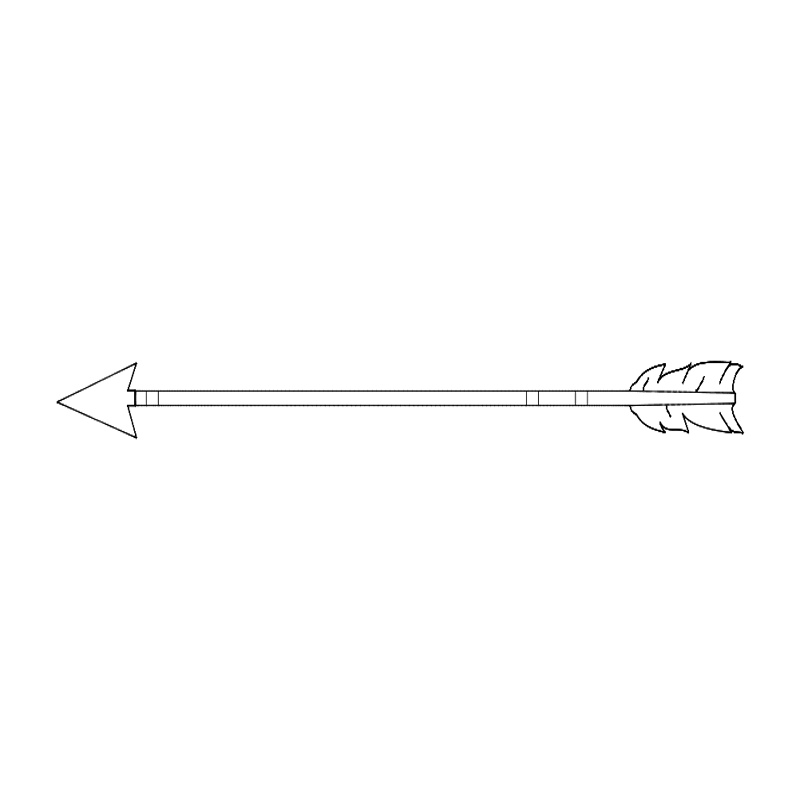 طرح پیکان مناسب برای استفاده در دستگاه های cnc چوب و cnc لیزر - arrow dxf file