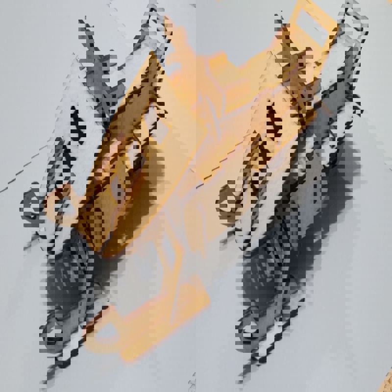 طرح تخته سه لا برای ماشین برفی مناسب برای استفاده در دستگاه های cnc چوب و cnc لیزر - laser cut plywood snowmobile dxf file