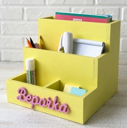 طرح لوازم التحریر و جا فایلی مناسب برای استفاده در دستگاه های cnc چوب و cnc لیزر - laser cut stationery organiser file holder cdr file