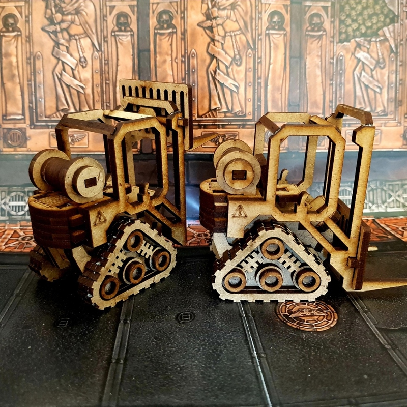 طرح لیفتراک چوبی اسباب بازی هدیه کودکان مناسب برای استفاده در دستگاه های cnc چوب و cnc لیزر - laser cut wooden toy forklift truck children gift dxf file