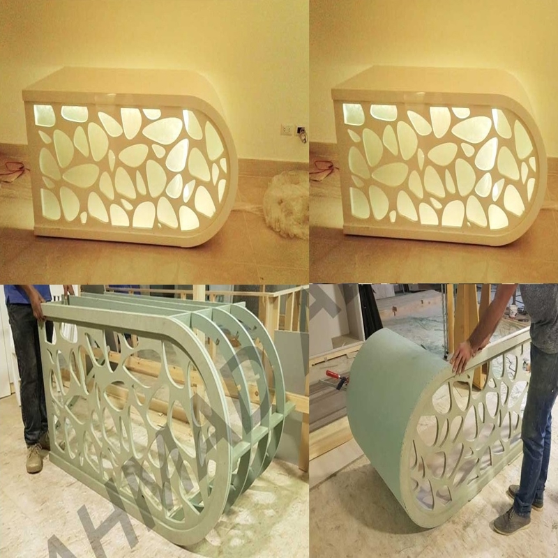 طرح میز منشی مناسب برای استفاده در دستگاه های cnc چوب و cnc لیزر - laser cut secretary office table dxf file