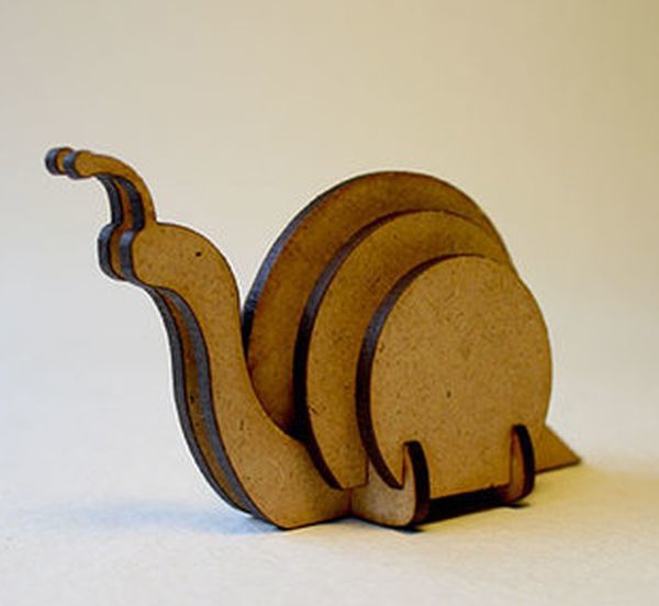 طرح حلزون چوبی با ضخامت ۳ میلی‌متر مناسب برای استفاده در دستگاه های cnc چوب و cnc لیزر - laser cut wooden snaill 3mm cdr file