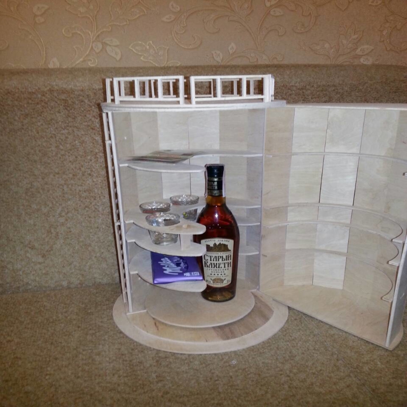 طرح چوب مینی بار مناسب برای استفاده در دستگاه های cnc چوب و cnc لیزر - laser cut wood mini bar cdr file