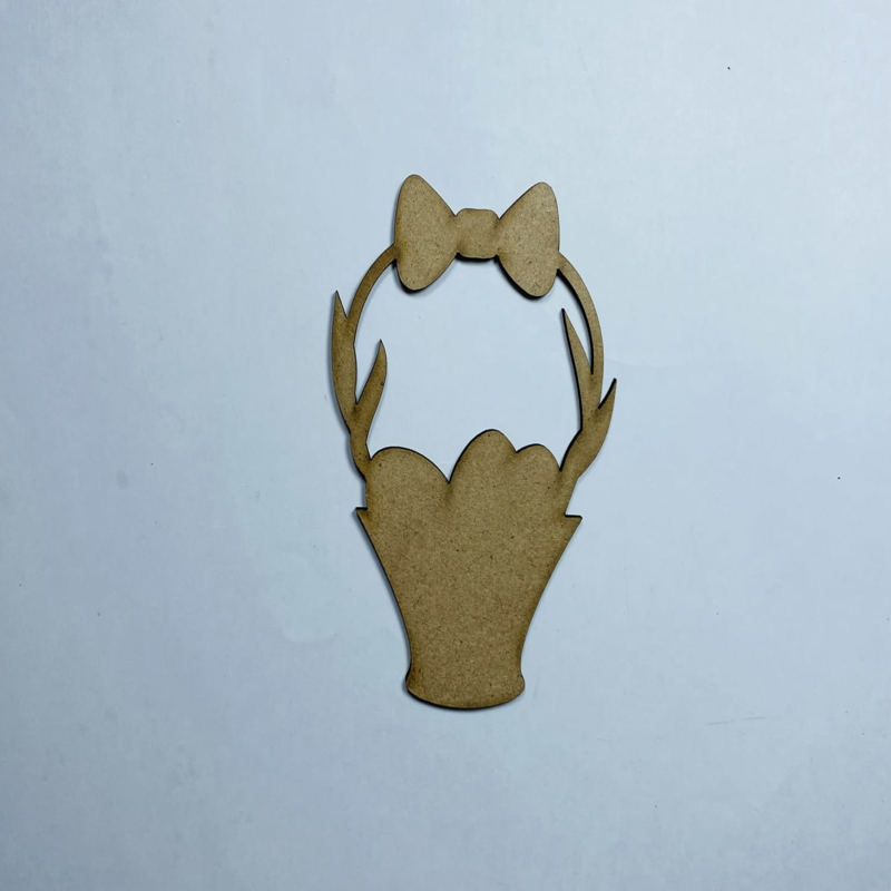 طرح فایل کورل cdr سبد چوبی عید پاک برای کاردستی مناسب برای استفاده در دستگاه های cnc چوب و cnc لیزر - laser cut wooden easter basket shape for crafts cdr file