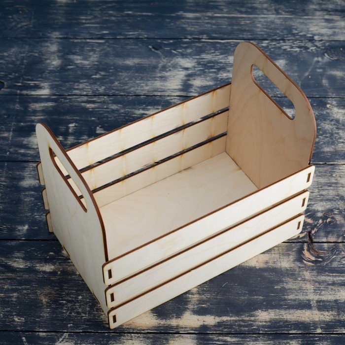 طرح سبد میوه چوبی مناسب برای استفاده در دستگاه های cnc چوب و cnc لیزر - laser cut wooden fruit basket cdr file