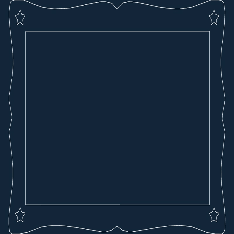 طرح قاب زیبا مناسب برای استفاده در دستگاه های cnc چوب و cnc لیزر - nice frame dxf file