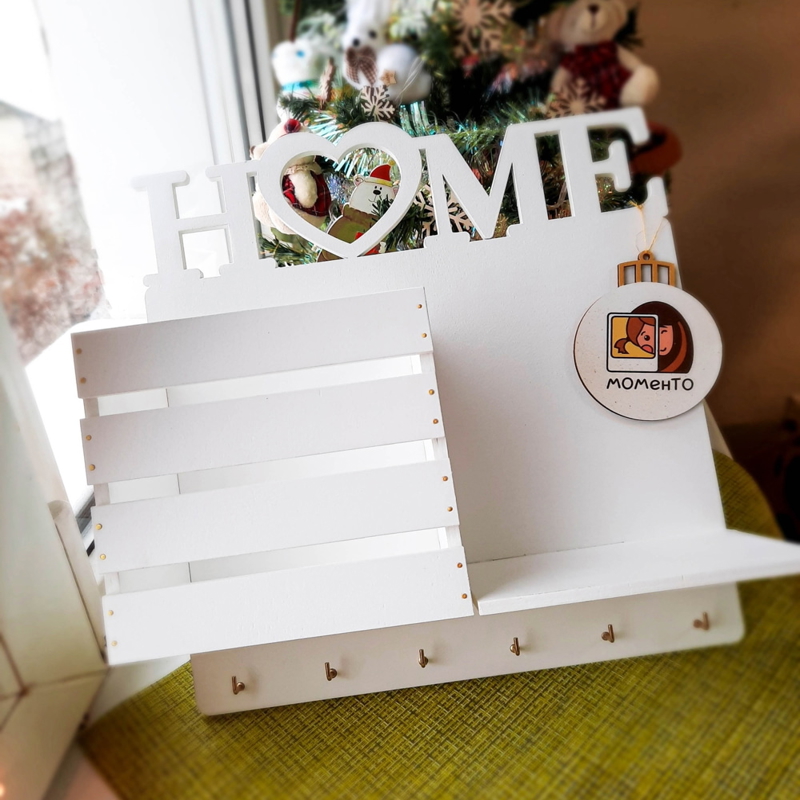 طرح قفسه دیواری جاکلیدی مناسب برای استفاده در دستگاه های cnc چوب و cnc لیزر - laser cut key holder wall shelf cdr file