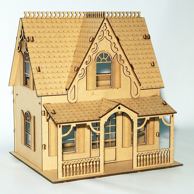 طرح خانه مناسب برای استفاده در دستگاه های cnc چوب و cnc لیزر - house laser cut cdr file
