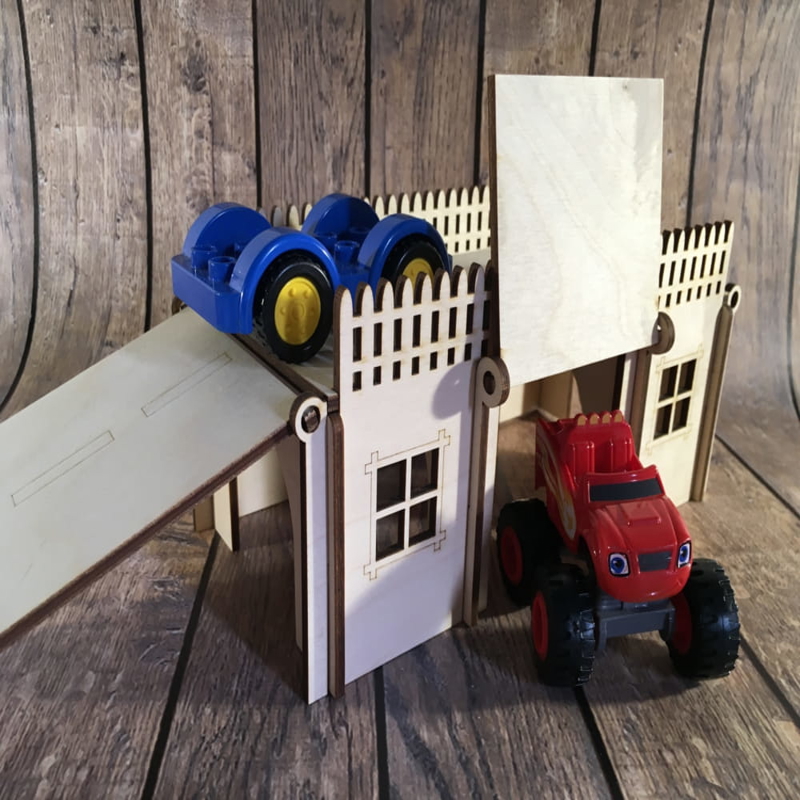 طرح مدل سه بعدی کارگاه مکانیکی مناسب برای استفاده در دستگاه های cnc چوب و cnc لیزر - laser cut mechanic shop 3d model cdr file