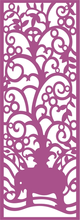 طرح صفحه نمایش تزئینی مناسب برای استفاده در دستگاه های cnc چوب و cnc لیزر - decorative laser cut screen cdr file