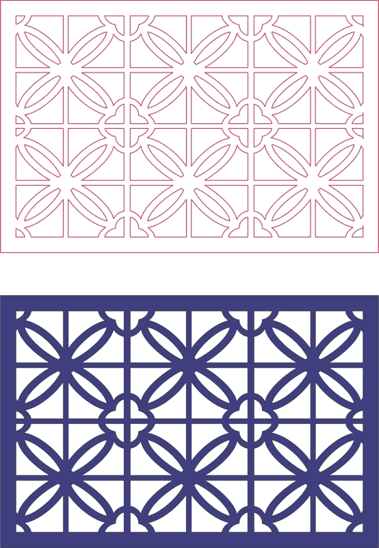 طرح‌های الگوی دوبعدی ۱۴۳ مناسب برای استفاده در دستگاه های cnc چوب و cnc لیزر - dxf pattern designs 2d 143 dxf file