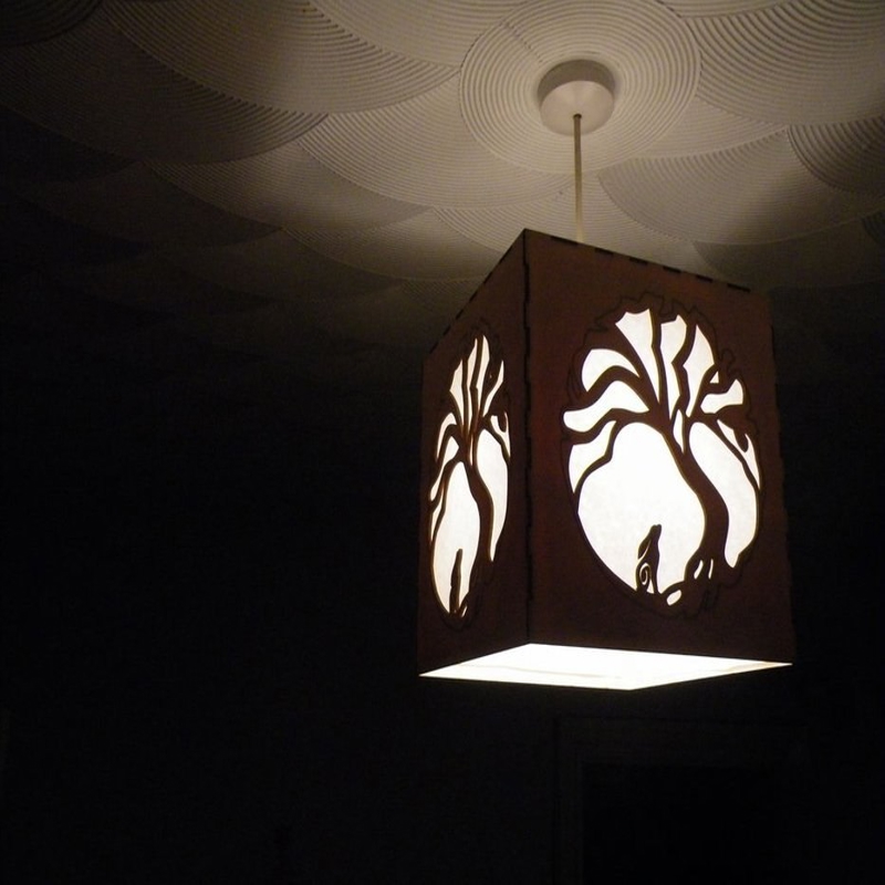 طرح چراغ خواب طرح خرگوش ماه مناسب برای استفاده در دستگاه های cnc چوب و cnc لیزر - moon hare night light lamp dxf file