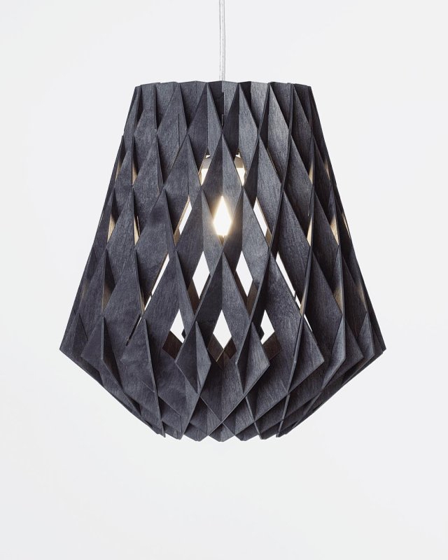 طرح لامپ الماس چوبی مناسب برای استفاده در دستگاه های cnc چوب و cnc لیزر - laser cut wooden diamond lamp