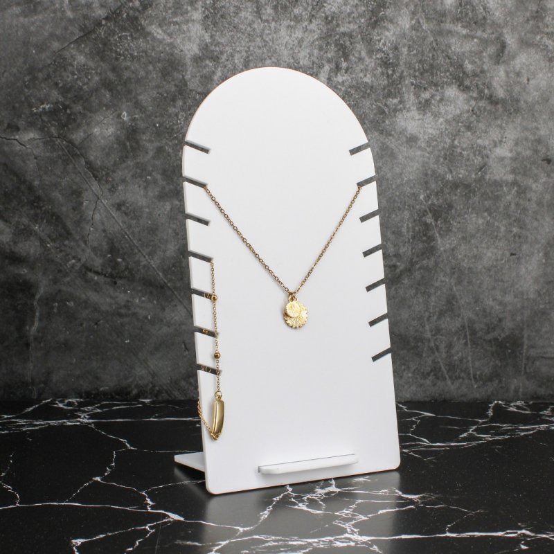 طرح پایه نمایش گردنبند ، پایه نمایش جواهرات مناسب برای استفاده در دستگاه های cnc چوب و cnc لیزر - laser cut freestanding necklace display stand jewelry display holder