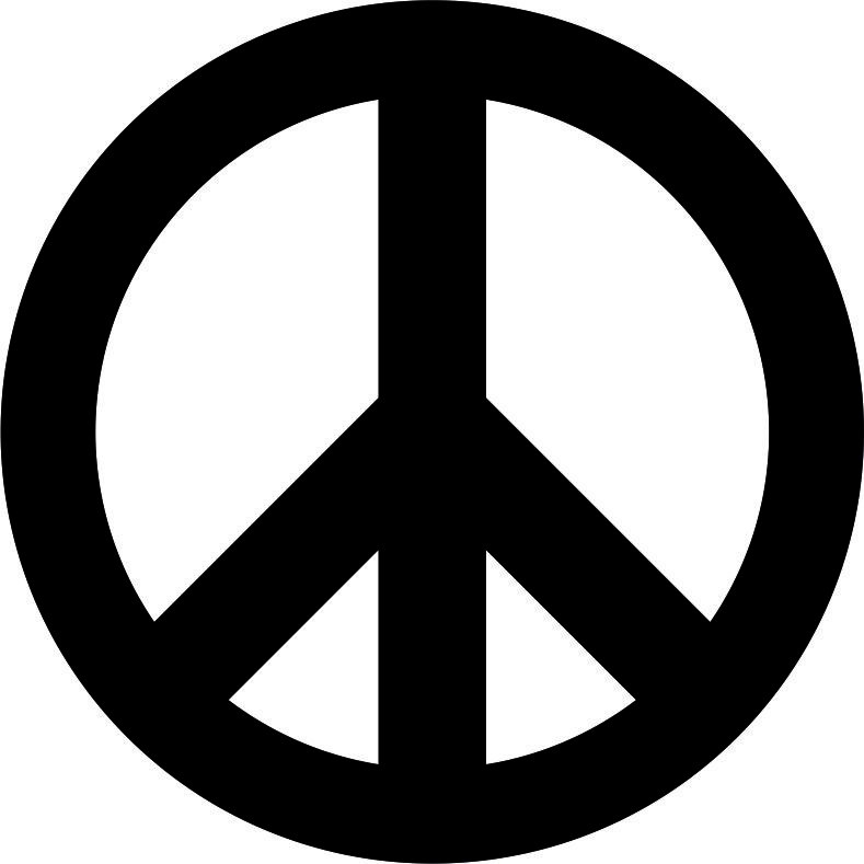 طرح فایل وکتور علامت صلح با پسوند cdr مناسب برای استفاده در دستگاه های cnc چوب و cnc لیزر - peace sign pacific vector cdr file