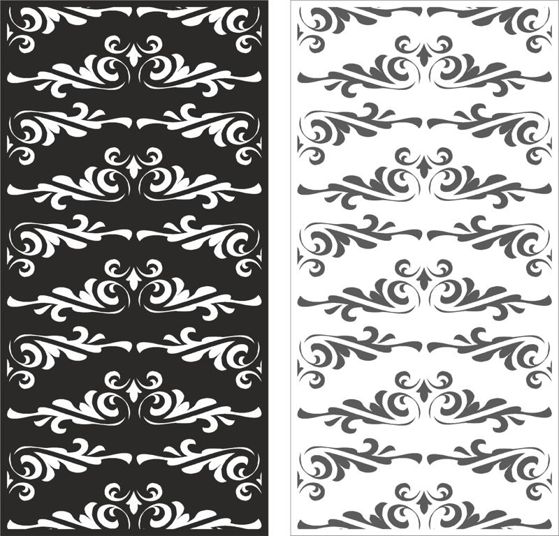 طرح فایل وکتور طرح و الگوی گل مناسب برای استفاده در دستگاه های cnc چوب و cnc لیزر - laser cut floral ornament pattern vector cdr file