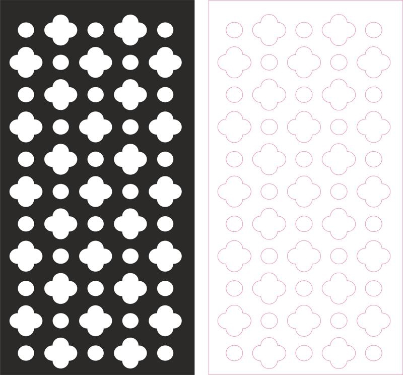 طرح فایل وکتور طرح وکتور مناسب برای استفاده در دستگاه های cnc چوب و cnc لیزر - laser cut pattern vector dxf file