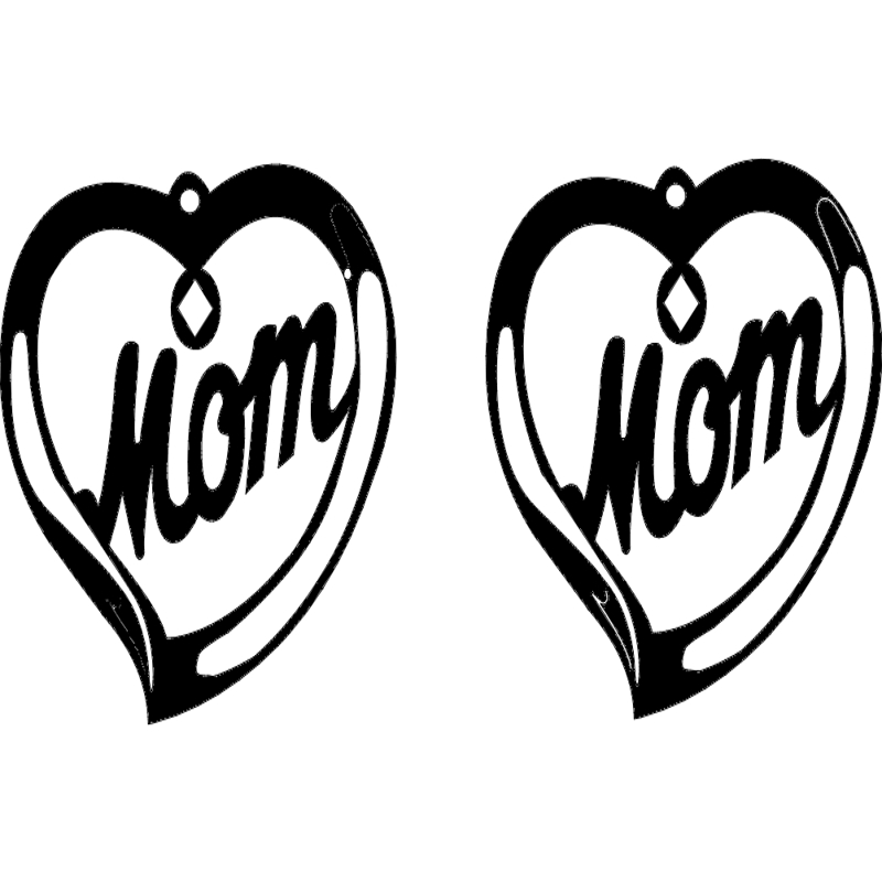 طرح روز مادر مناسب برای استفاده در دستگاه های cnc چوب و cnc لیزر - mothers day dxf file