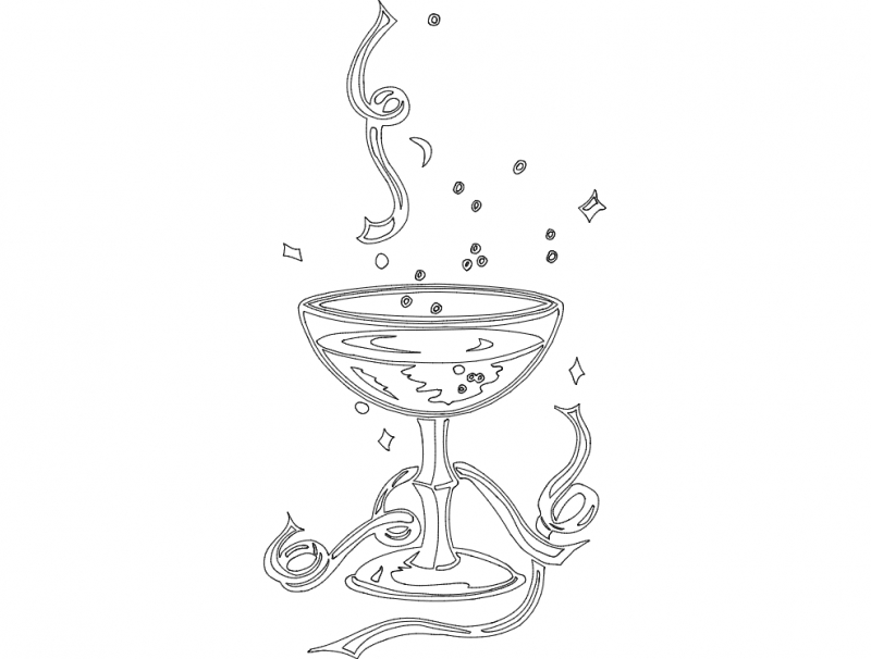 طرح جشن شماره ۱۵ مناسب برای استفاده در دستگاه های cnc چوب و cnc لیزر - festive things 15 dxf file