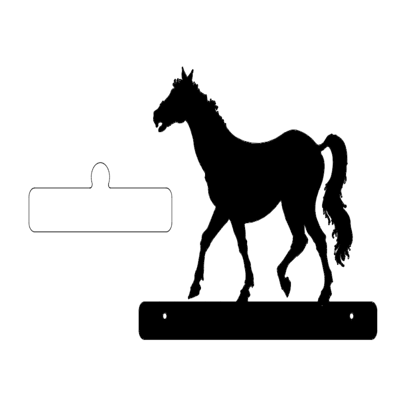 طرح بشقاب پیاده روی اسب مناسب برای استفاده در دستگاه های cnc چوب و cnc لیزر - horse walking plate dxf file