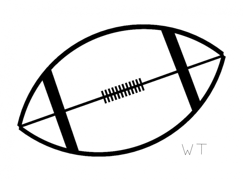 طرح سیلوئت فوتبال مناسب برای استفاده در دستگاه های cnc چوب و cnc لیزر - football silhouette dxf file