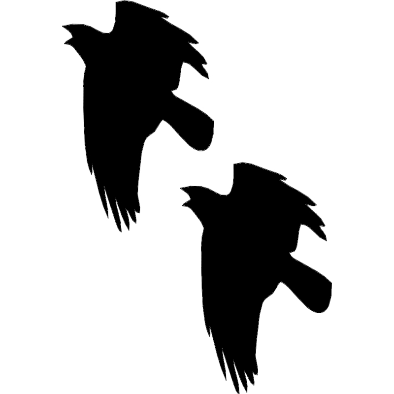 طرح پرواز کلاغ مناسب برای استفاده در دستگاه های cnc چوب و cnc لیزر - crow flying dxf file