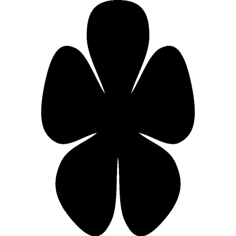 طرح گل کوچک ۵ گلبرگی مناسب برای استفاده در دستگاه های cnc چوب و cnc لیزر - 5petal petit flower dxf file