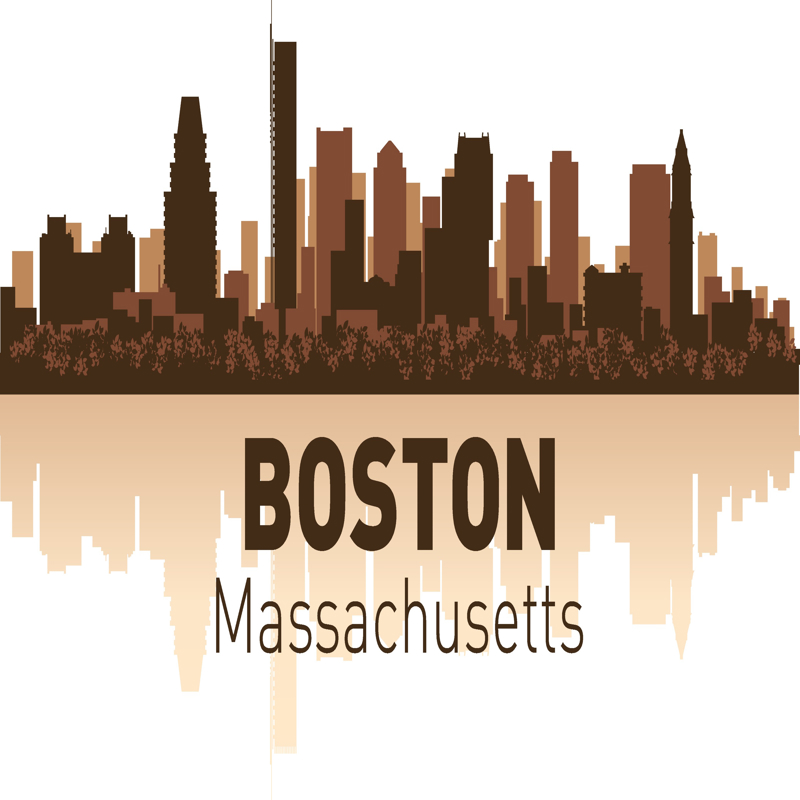 طرح بوستون اسکای‌لاین مناسب برای استفاده در دستگاه های cnc چوب و cnc لیزر - boston skyline cdr file