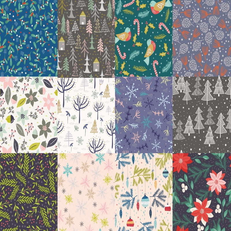 طرح مجموعه الگوهای زمستانی مناسب برای استفاده در دستگاه های cnc چوب و cnc لیزر - winter patterns collection cdr file