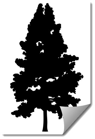 طرح درخت ۵ مناسب برای استفاده در دستگاه های cnc چوب و cnc لیزر - tree 5 dxf file