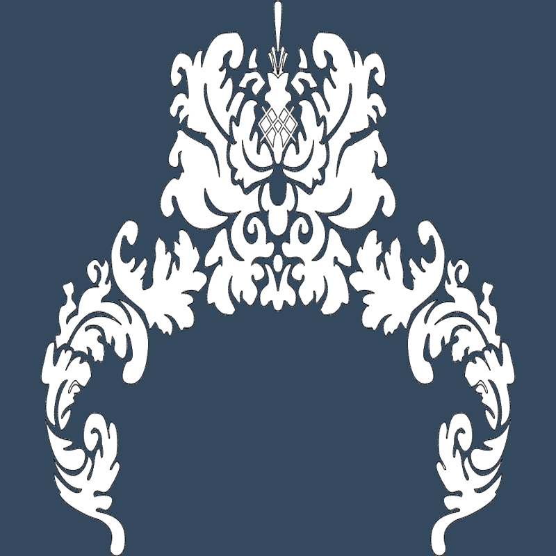 طرح گل شماره ۵ مناسب برای استفاده در دستگاه های cnc چوب و cnc لیزر - floral design 5 dxf file